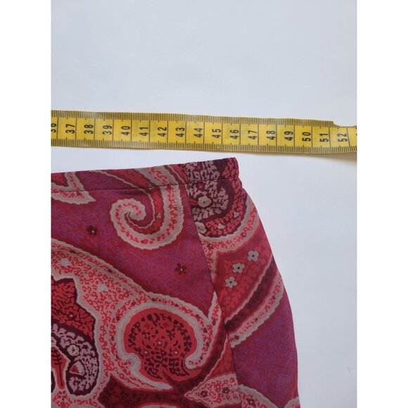 Victoria's Secret Pajama Ressort Set Coverup Red Paisley Size L Paisley Casual - Picture 10 of 12